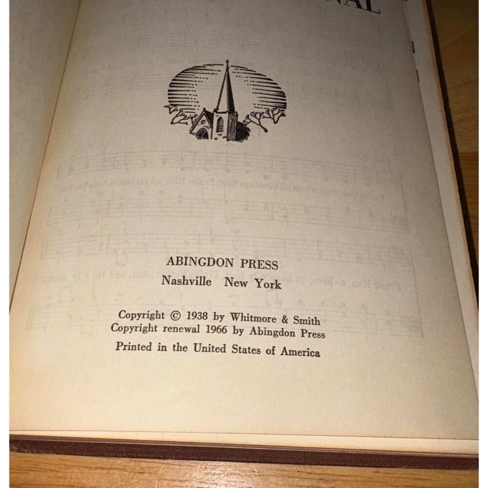 Vintage Cokesbury Worship Hymnal Hardcover Book Christian Songs Religious 1966 - Picture 9 of 15